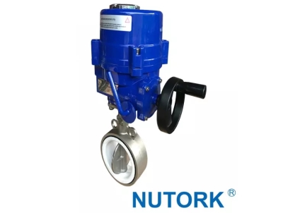 Van bướm inox đóng mở điện 